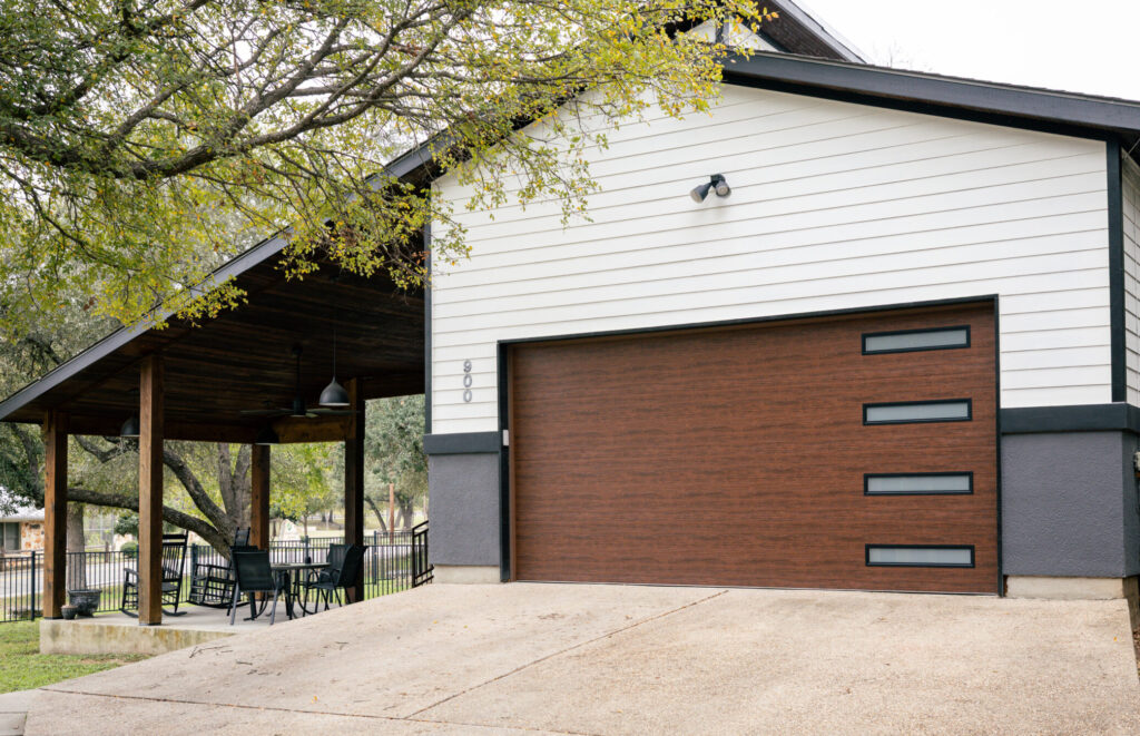 modern brown door
