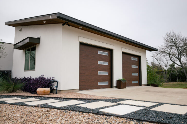 modern sleek brown doors