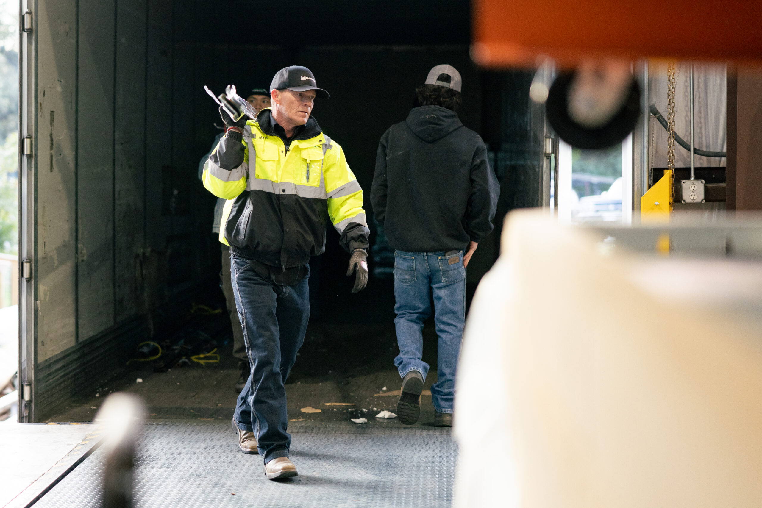 carrying materials in warehouse