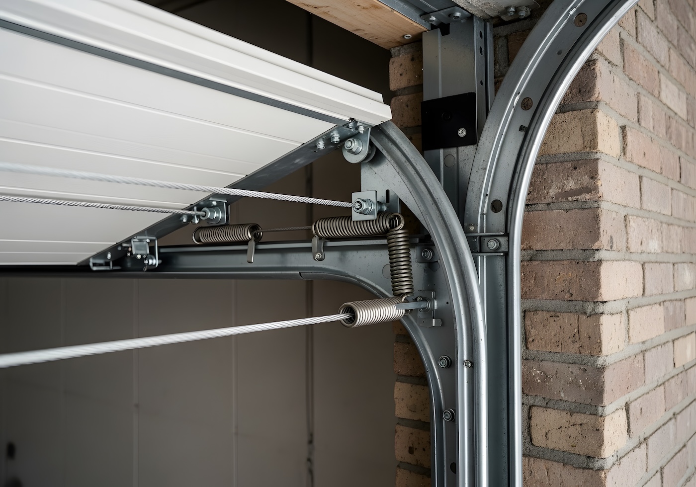 Garage door track and roller system