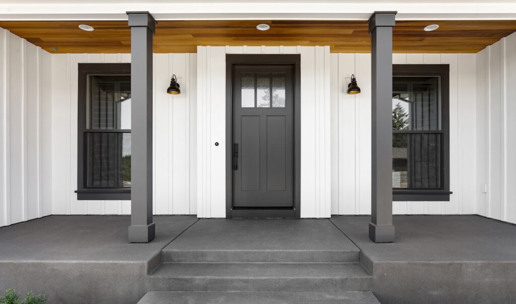 Black composite door