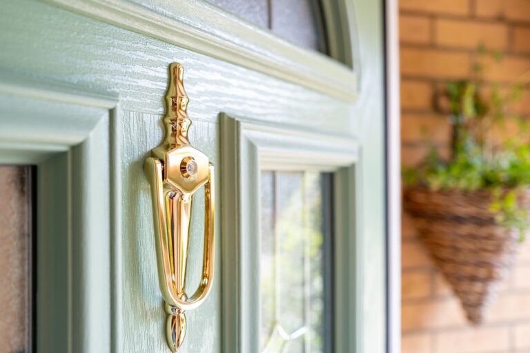 Door frame close up